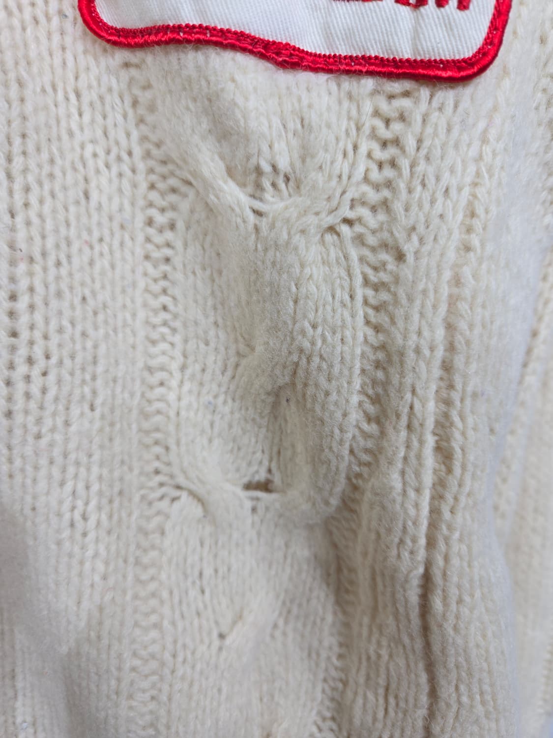 히스테릭 글래머 패치 케이블 가디건 상품이미지4