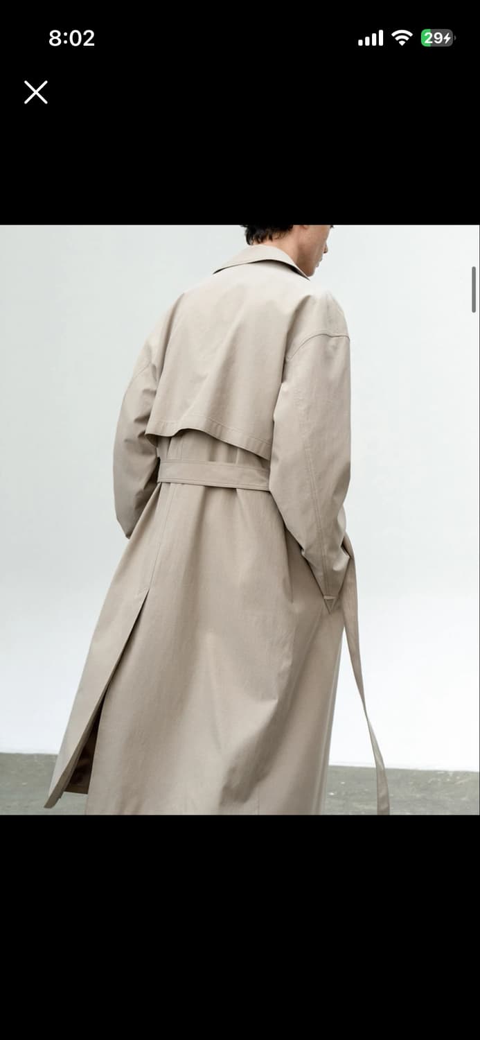 인사일런스 텐셀 트렌치 코트 베이지 M 새상품급 상품이미지2