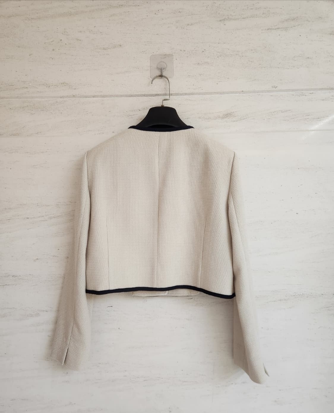잇미샤 라인블록 크롭 트위드자켓 66사이즈 상품이미지3