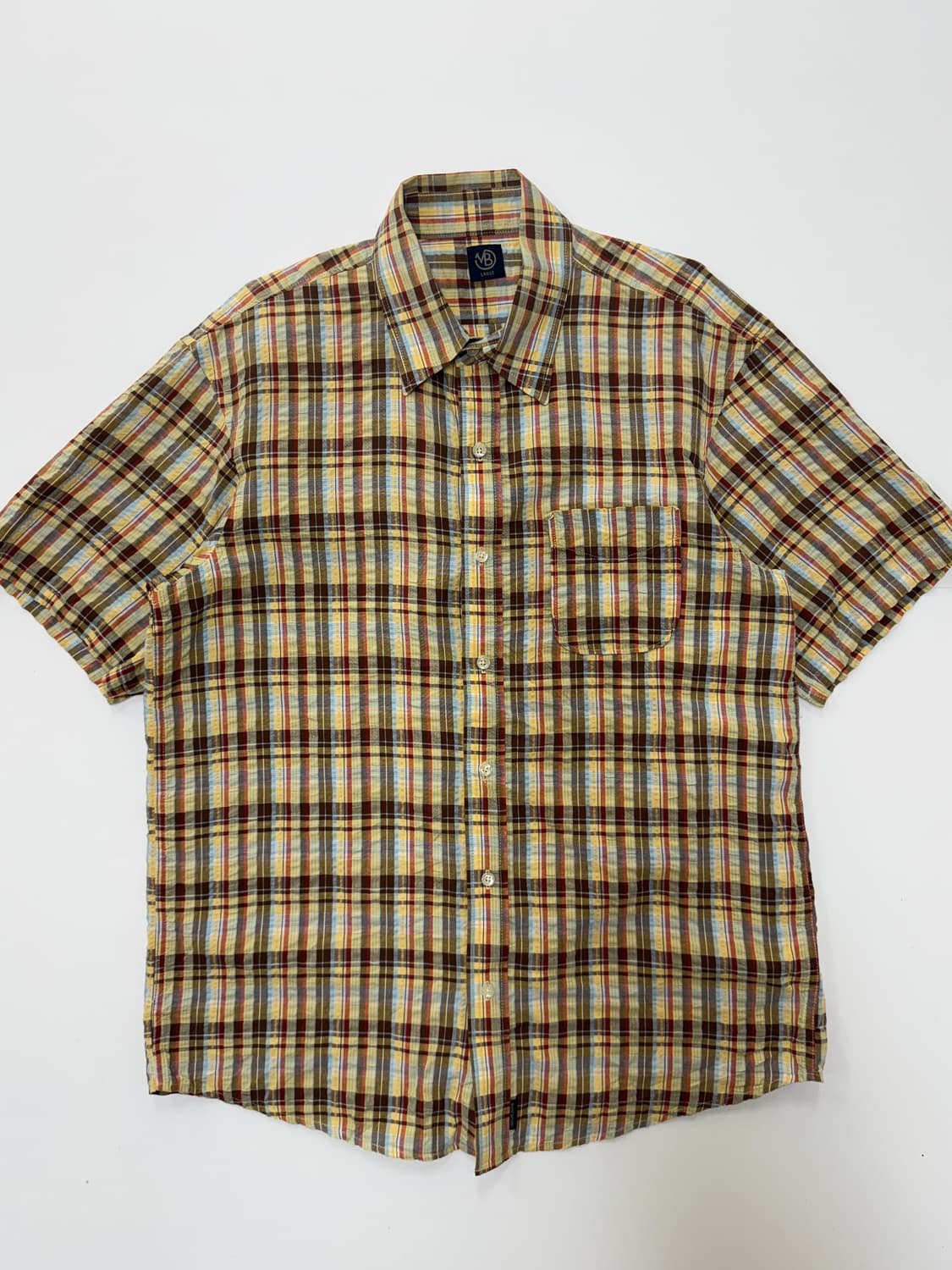 Tacay 빈티지 체크 오버핏셔츠 상품이미지1