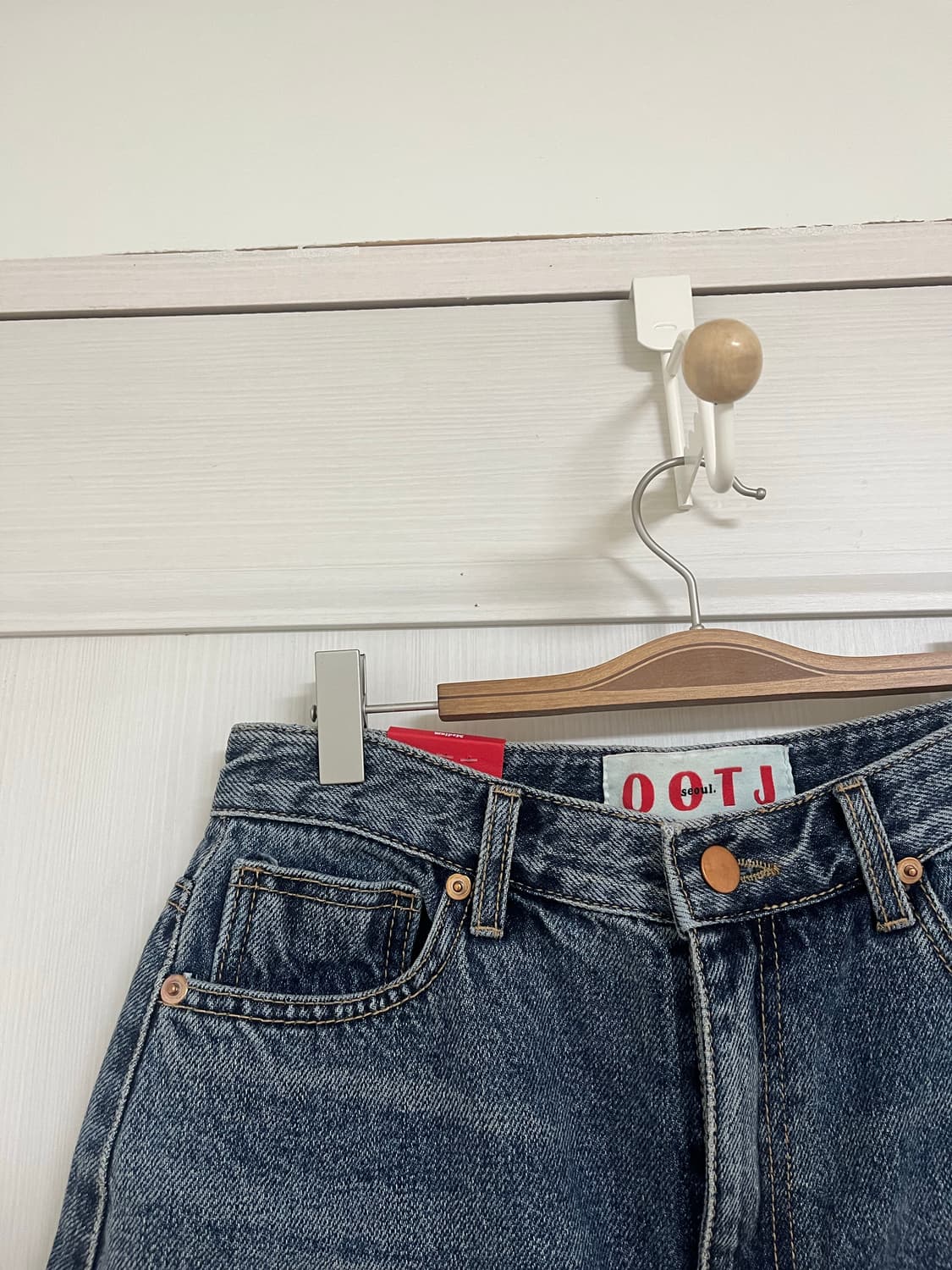 ootj 워싱 데님 롱 스커트 상품이미지2