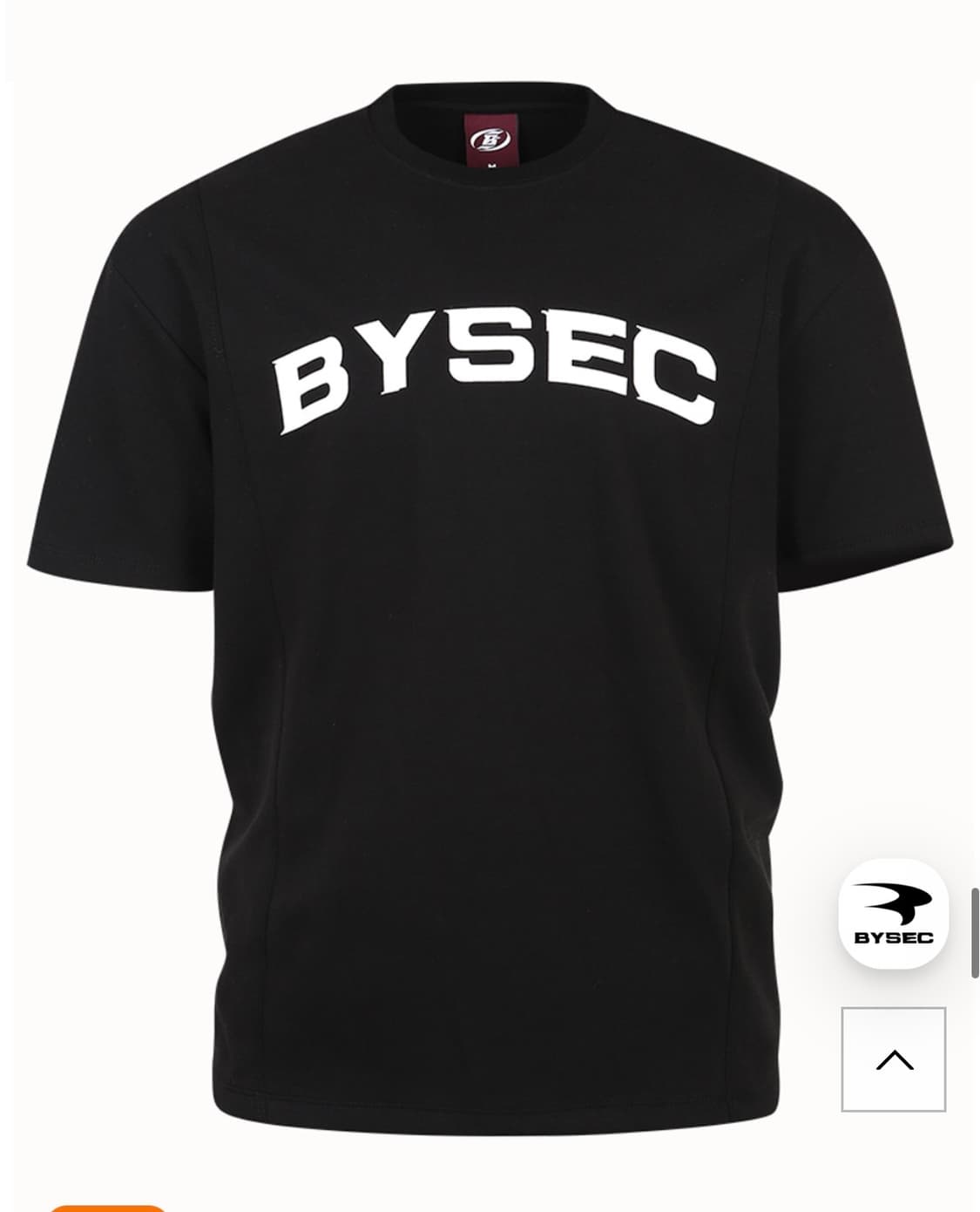 BYSEC 블랙 반팔 티셔츠 상품이미지1