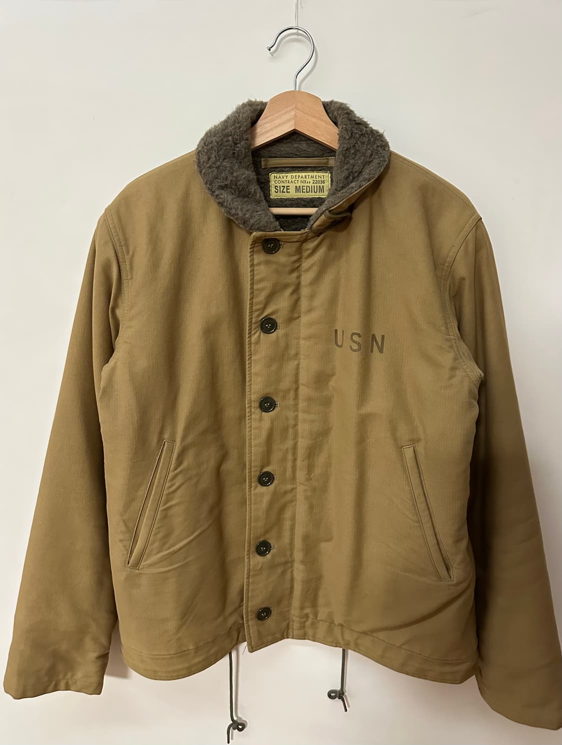 USN 버즈릭슨 N-1 덱자켓 M 상품이미지10