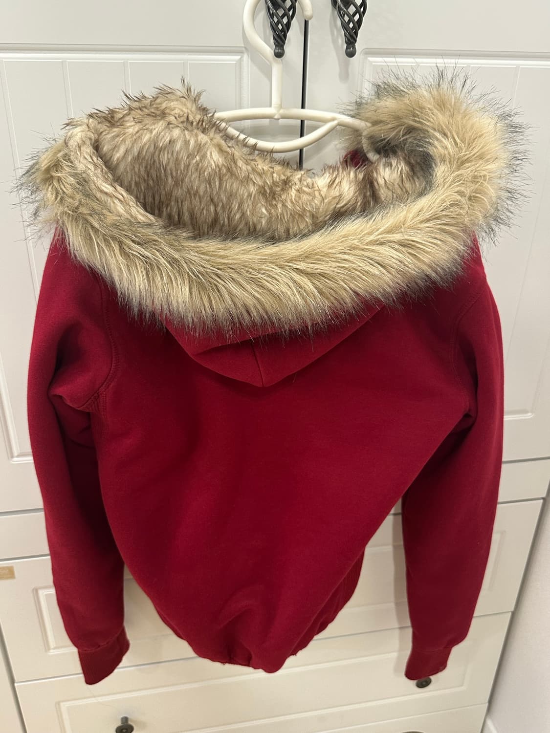 아베크롬비 앤 피치 레드 울프죠 털 후드집업 홀리스터 오네갸루 갸루 상품이미지4