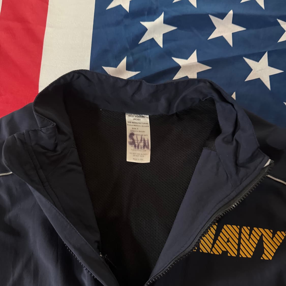 [S] 밀리터리 미 해군 NAVY 바람막이 러닝 자켓 -2 상품이미지4