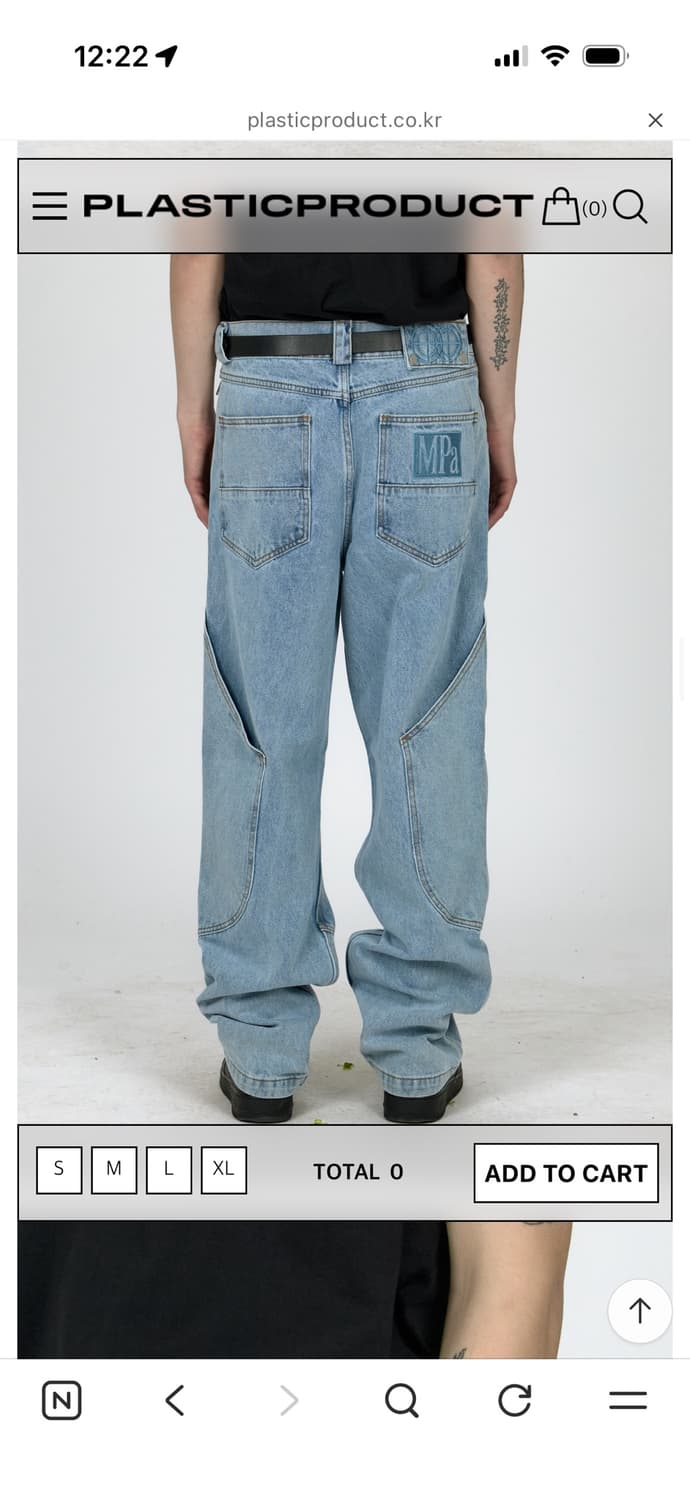 (s) MPa CALF POCKET PANTS (STEEL BLUE)  상품이미지3