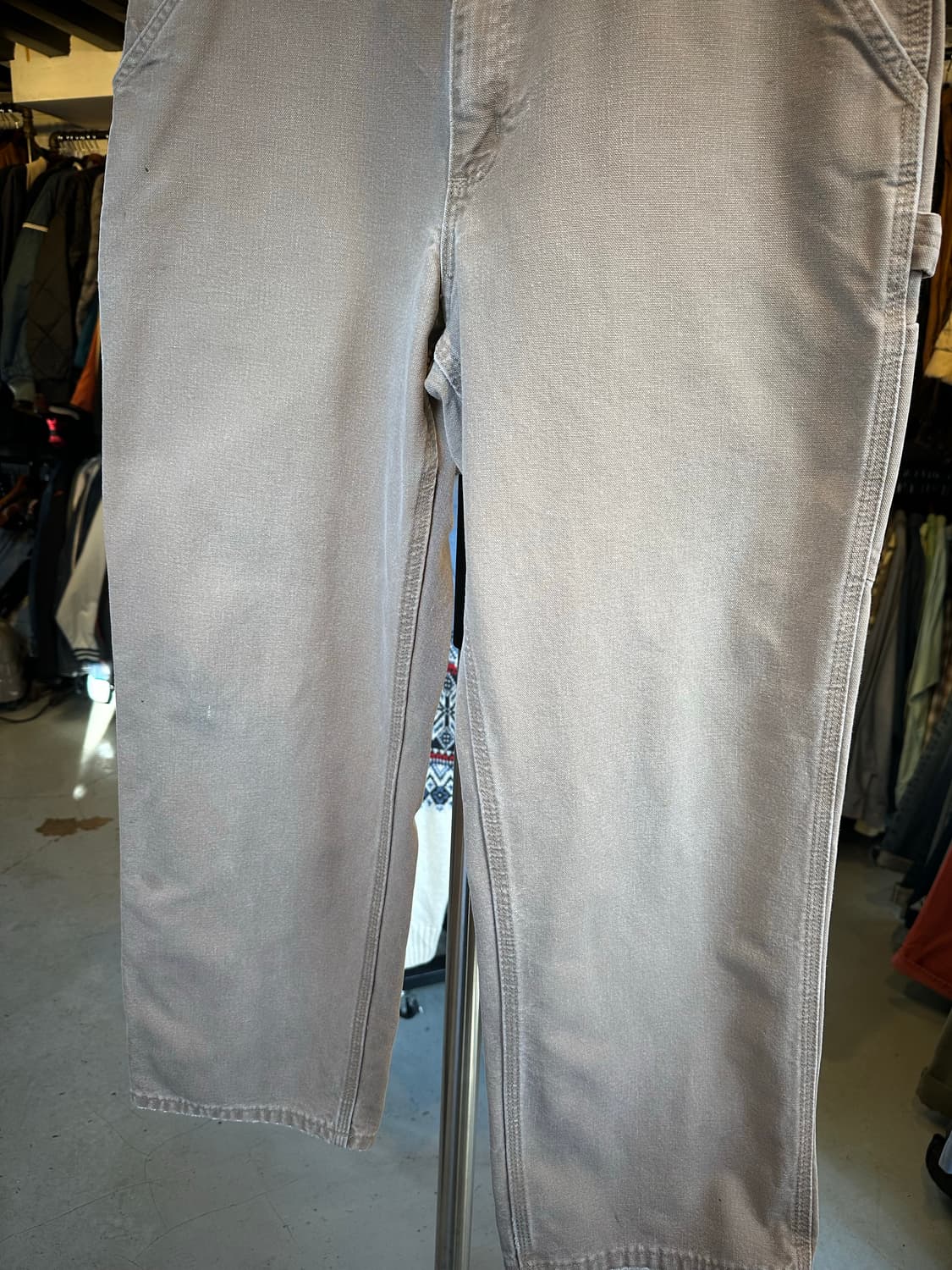 칼하트 던가리핏 싱글니 카펜터 워크 팬츠 35x30 상품이미지4