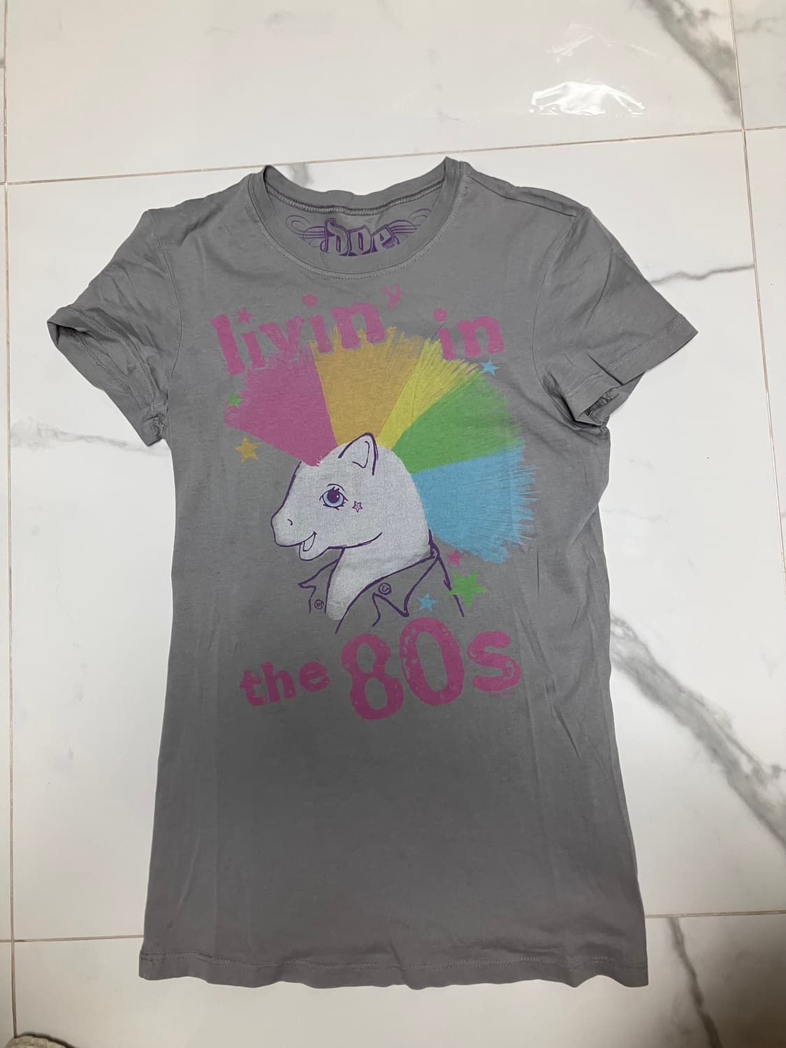 Y2K 2000s 마이리틀포니 빈티지 반팔 프린트 티셔츠 상품이미지1