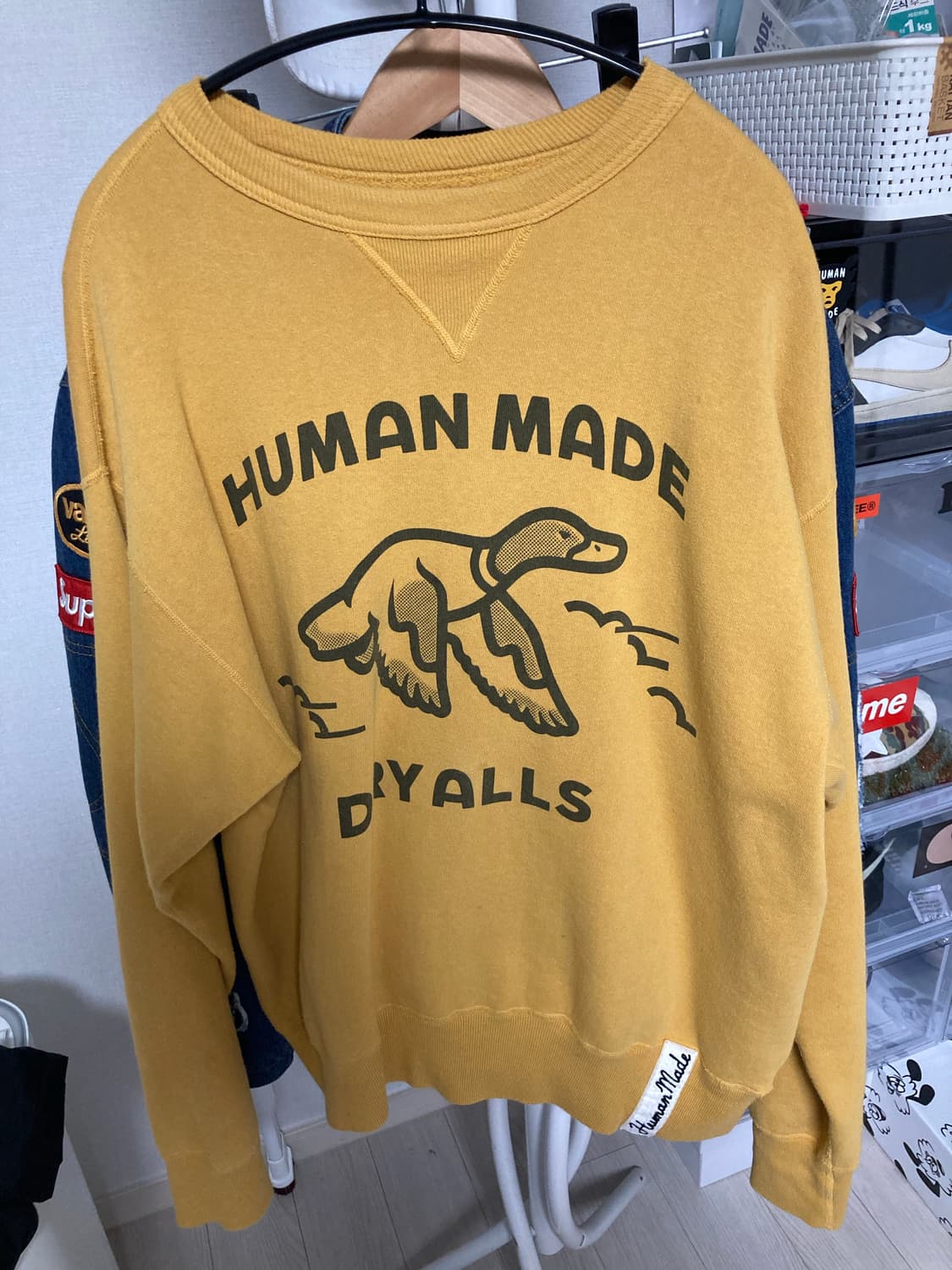 휴먼메이드 덕 오리 츠리아미 맨투맨 스웻셔츠 팝니다 상품이미지1
