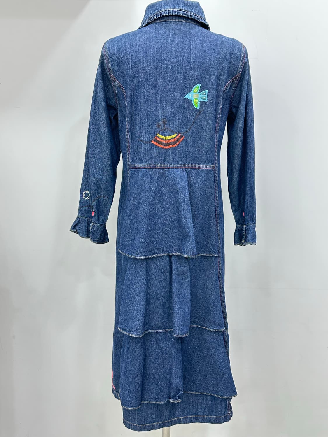 오일릴리 청 원피스 상품이미지4