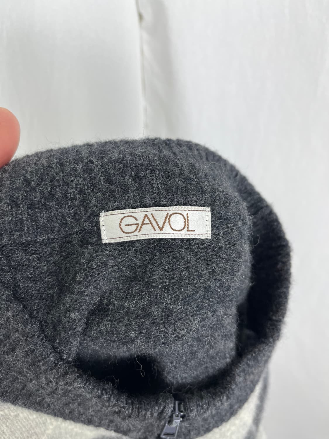 Vintage 아가일 패턴 니트 집업  상품이미지6