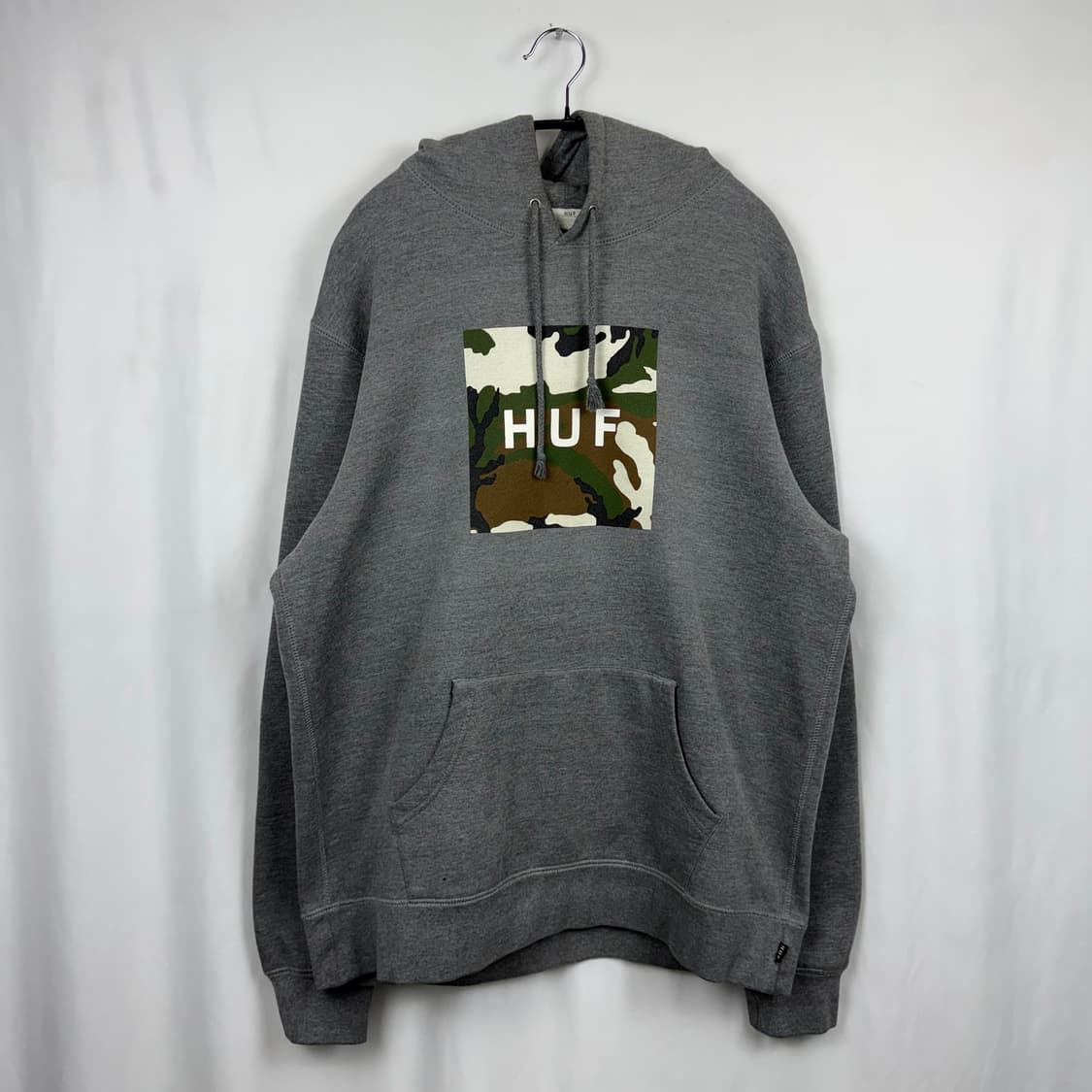 (XL) HUF 카모 프린팅 후드 티 그레이 상품이미지2