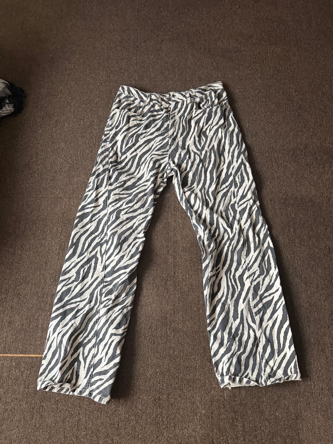 웨스켄 지브라 데님 팬츠 2사이즈 상품이미지1