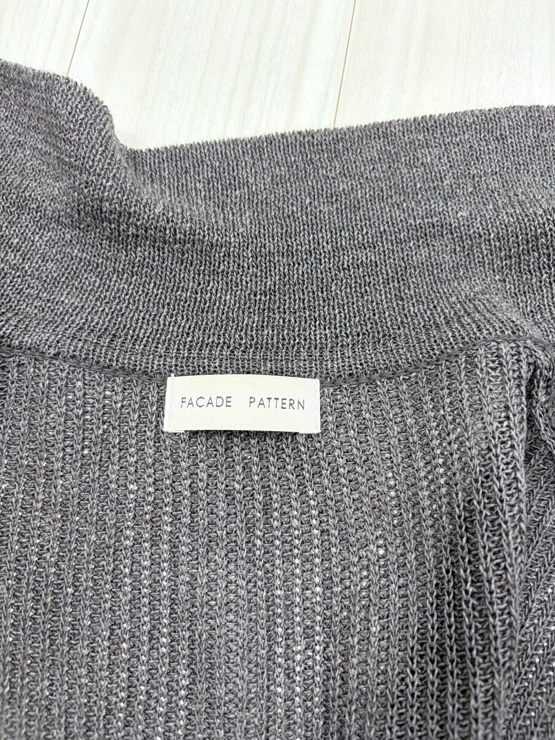 파사드패턴 페이퍼 카라 가디건 상품이미지7