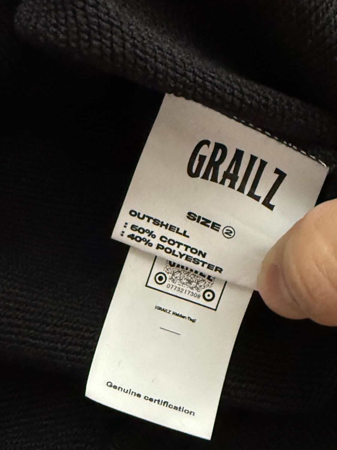 그레일즈 블랙 후드티 상품이미지3