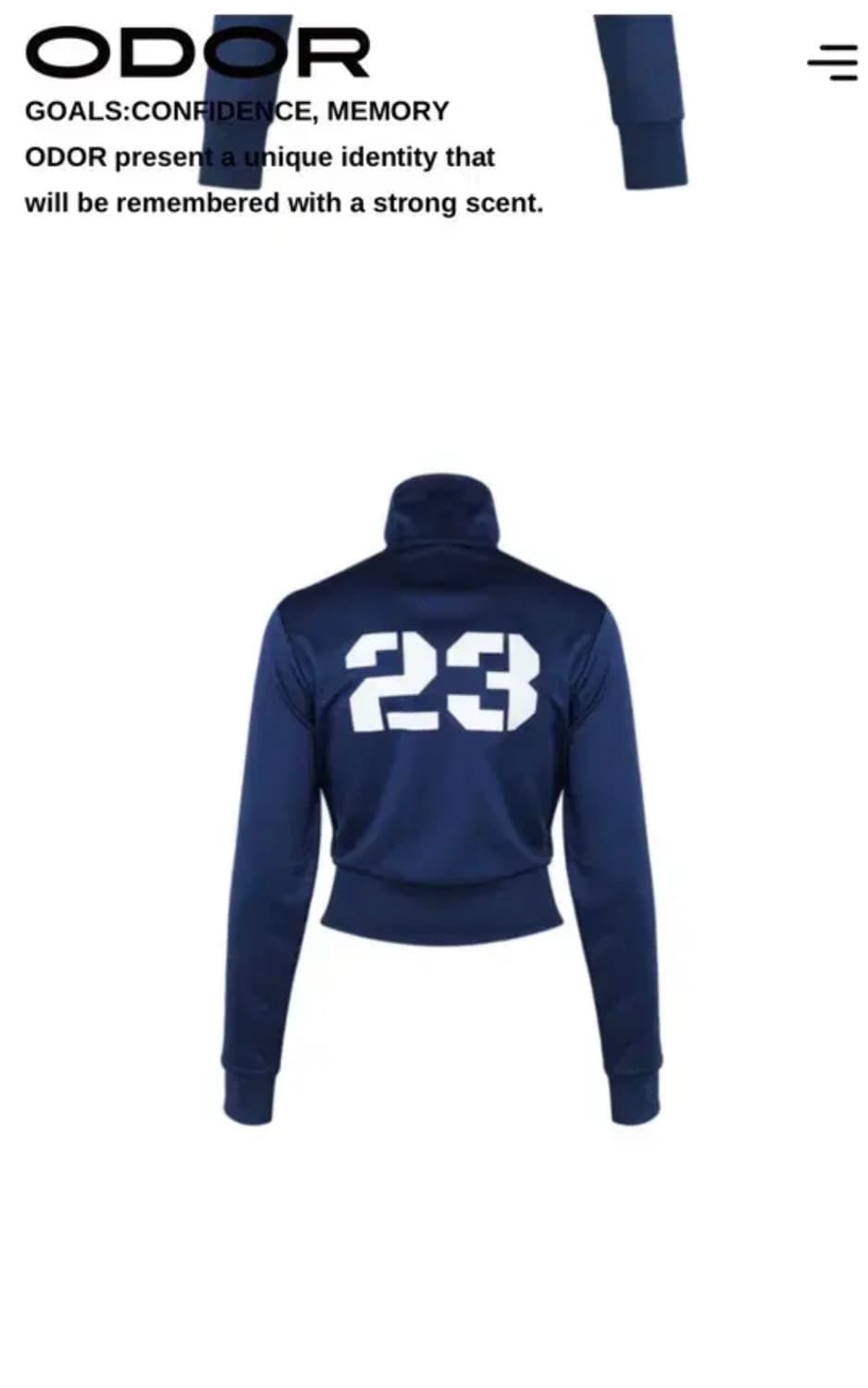 Odor line jersy zipup-blue 상품이미지2