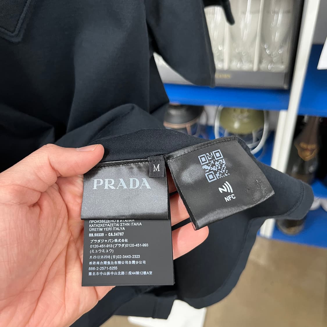 프라다 코튼 반팔 티셔츠 M 상품이미지4