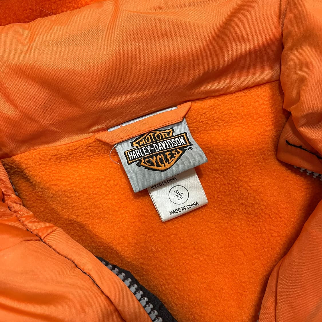 할리데이비슨 빅로고 해체주의 패디드 후디 집업 상품이미지9