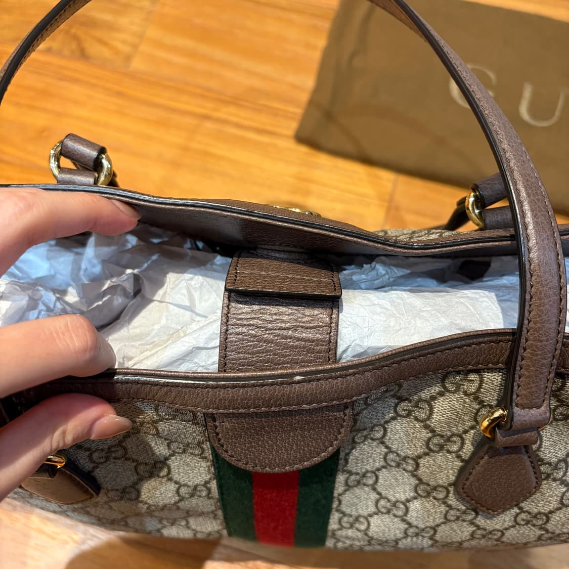 정품 구찌 GG 오디피아 쇼퍼백 미디움 상품이미지6