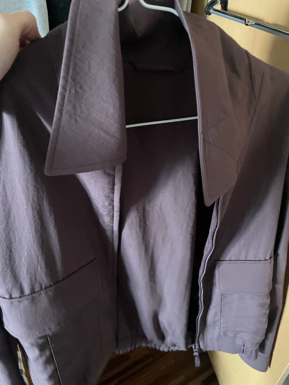 유니클로  블루종 퍼플 s 상품이미지1