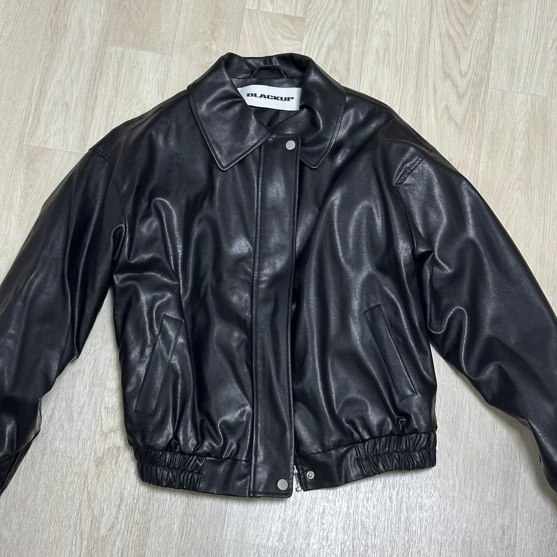 블랙업 킬럿 퍼 레더 점퍼 블랙 상품이미지2