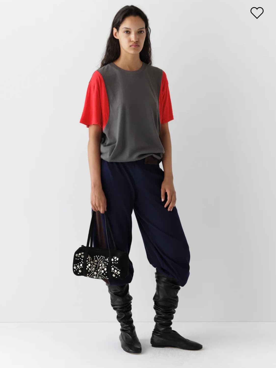 [새상품] gimaguas 기마구아스 로우라이즈 스웻팬츠 네이비 xs 상품이미지3