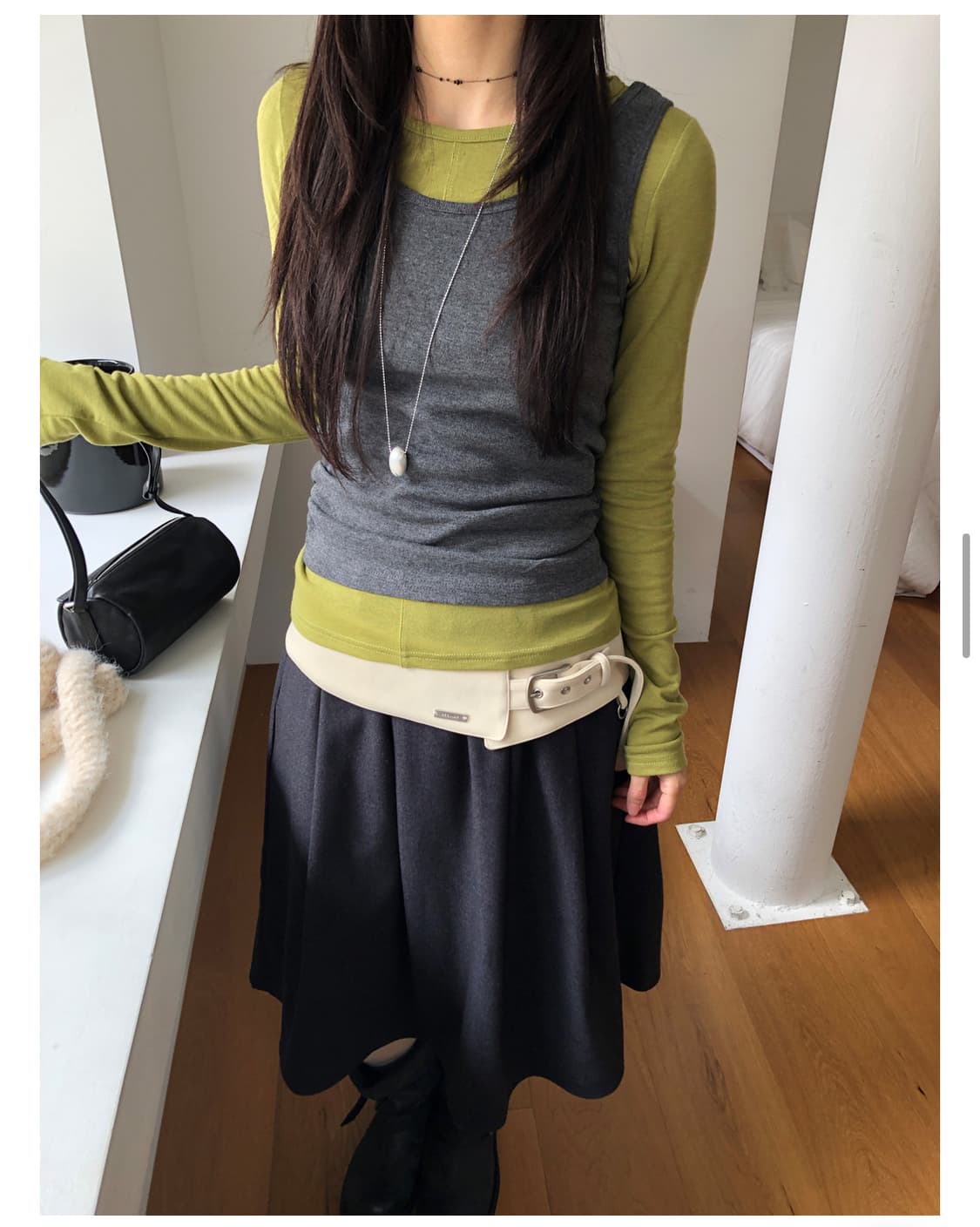 릿킴 BELLE MIDI SKIRT 상품이미지2