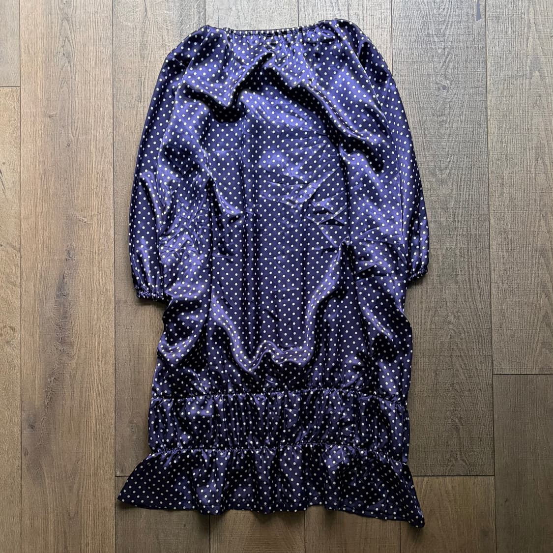 Dot Shirring Satin One Piece 상품이미지7