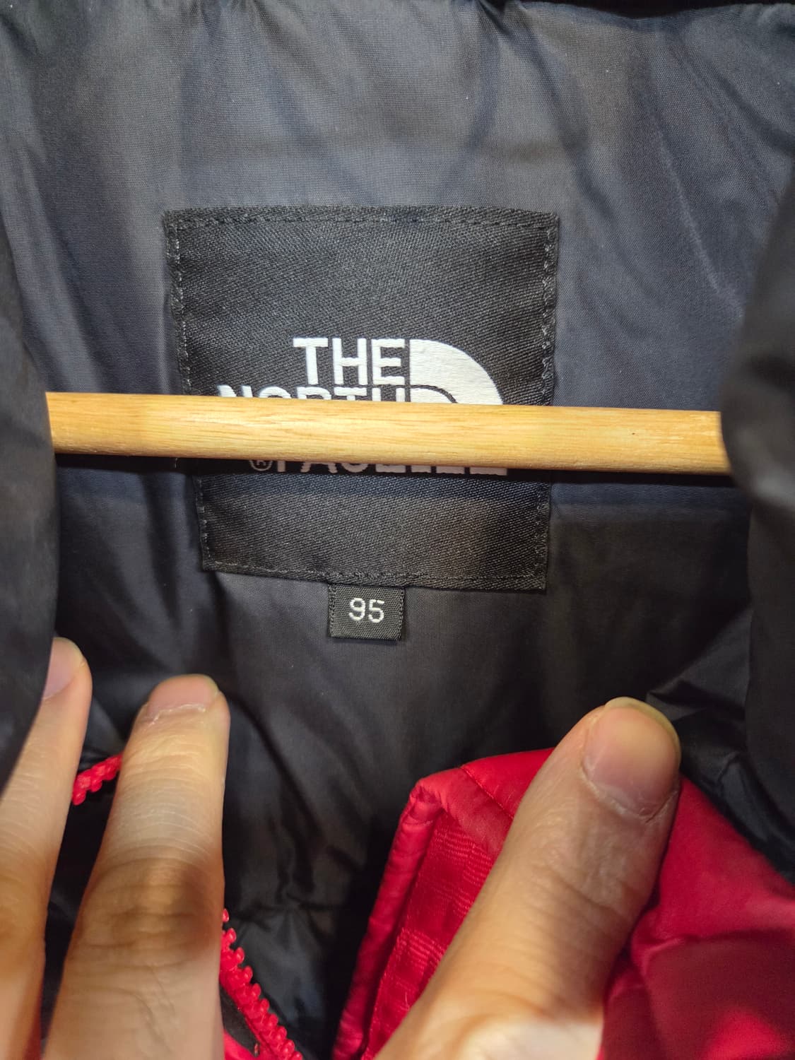 노스페이스 구형 700 눕시 구스다운 패딩 95 레드 상품이미지3