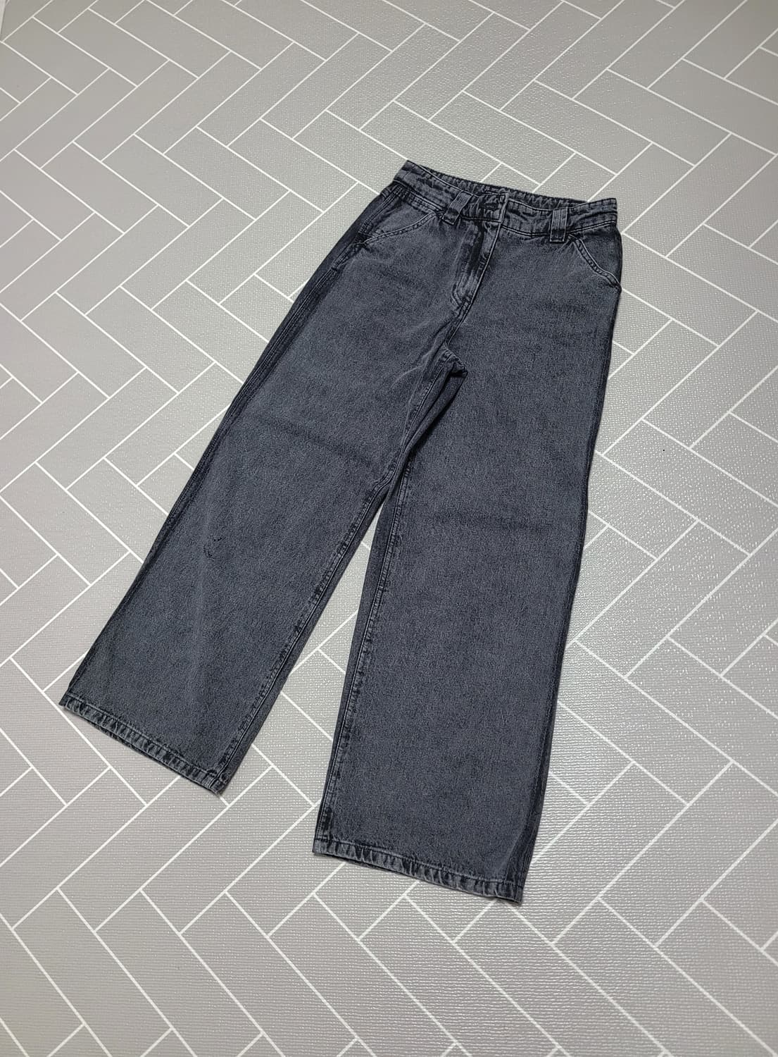 SJSJ 에스제이에스제이 워시드 와이드 데님 팬츠 S 상품이미지1