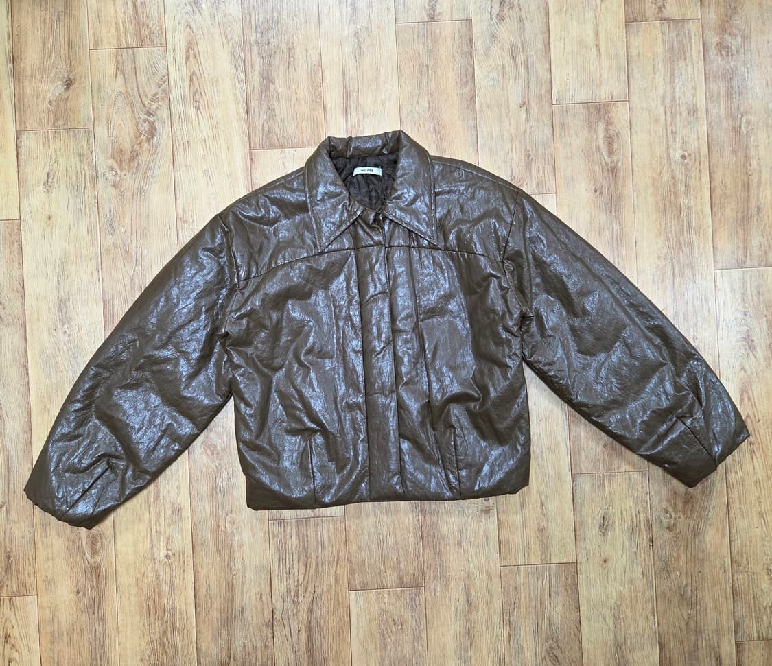 위아(WE ARE) 누빔안감 레더 블루종자켓 프리사이즈 상품이미지1