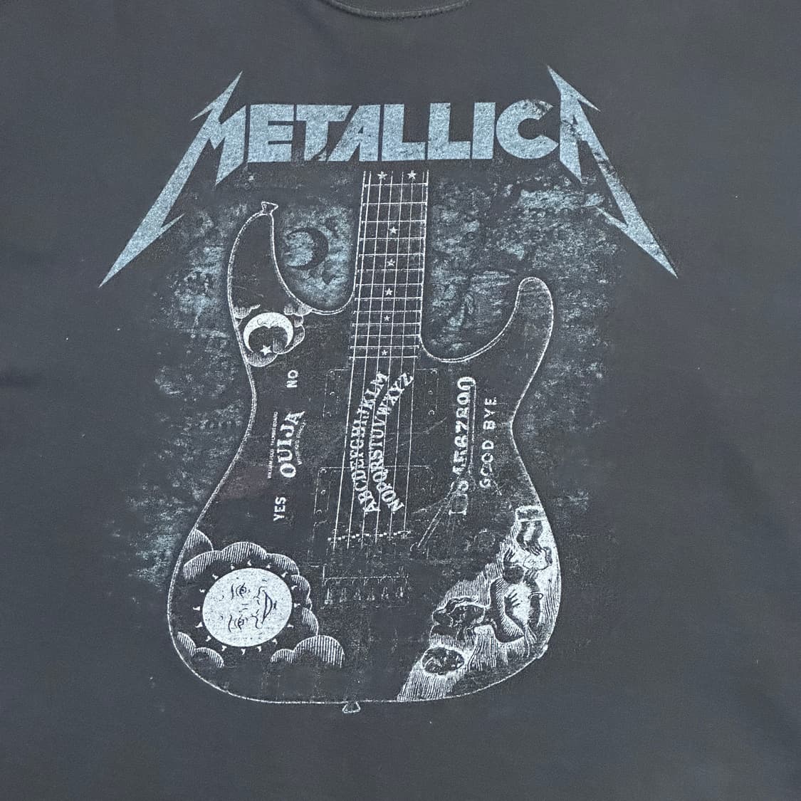 Metallica ouija guitar 티셔츠 블랙 (XL) 상품이미지2