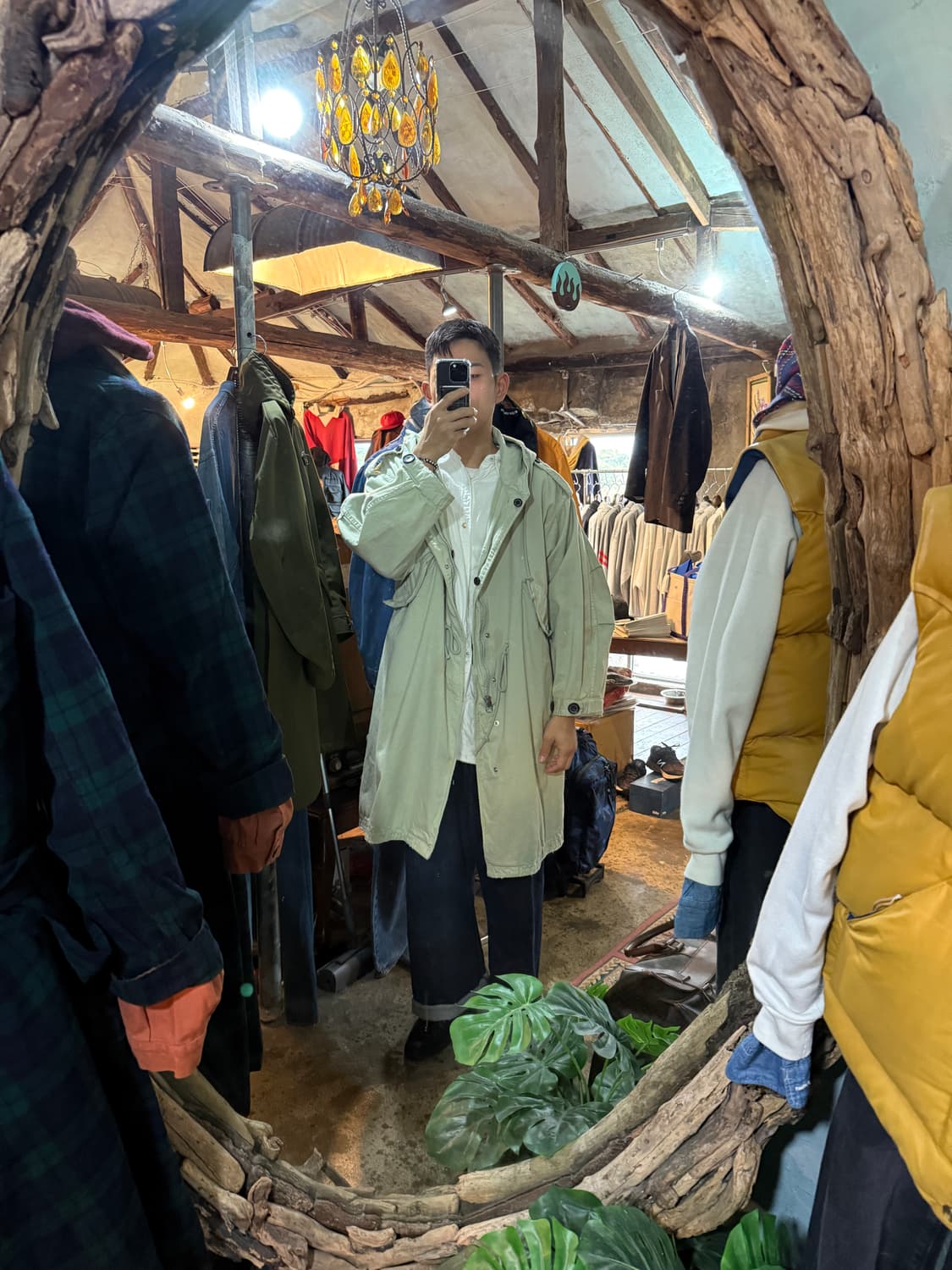 다이리쿠 Dairiku 워시드 모즈 자켓 상품이미지3