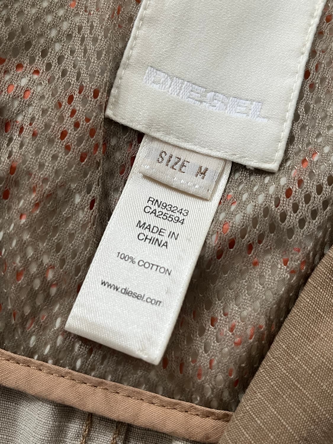 Diesel 디젤 베이지 브라운 코튼 워크 자켓 블레이저  상품이미지10