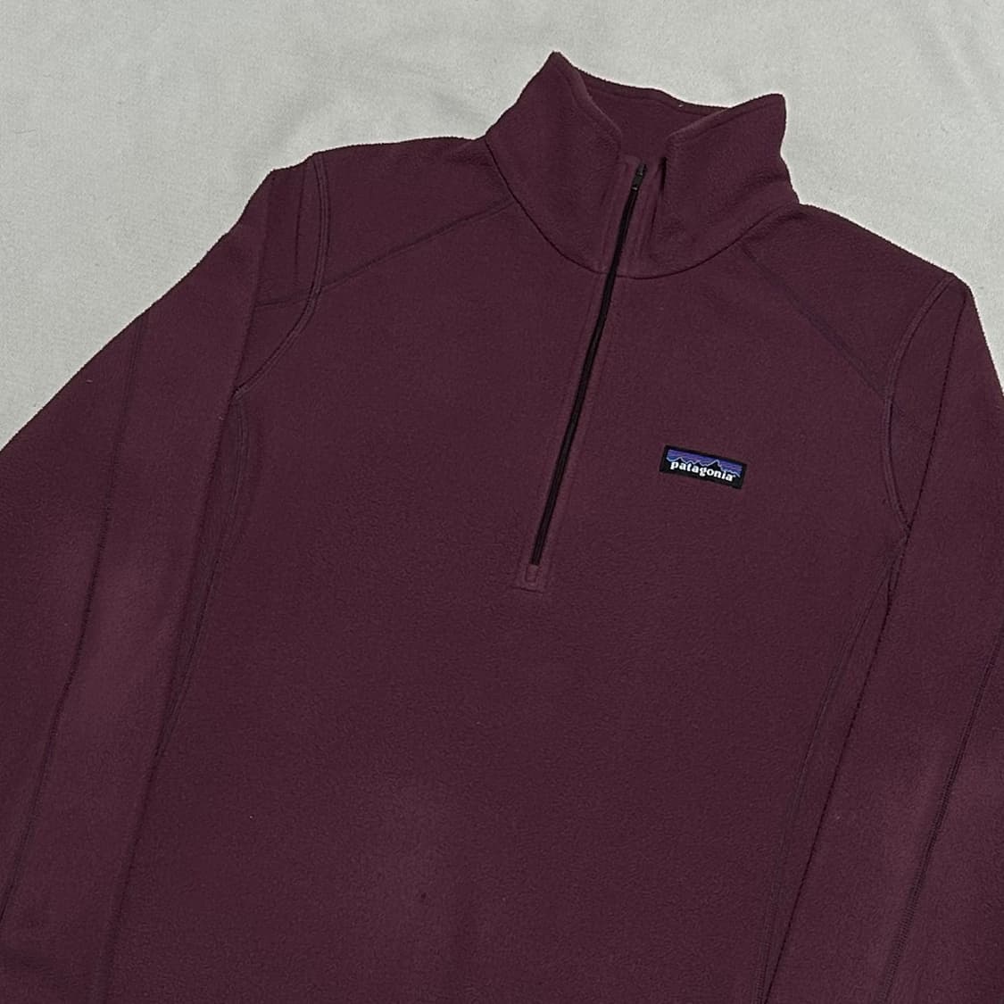 M 파타고니아 여성용 버건디 하프집업 후리스 상품이미지1
