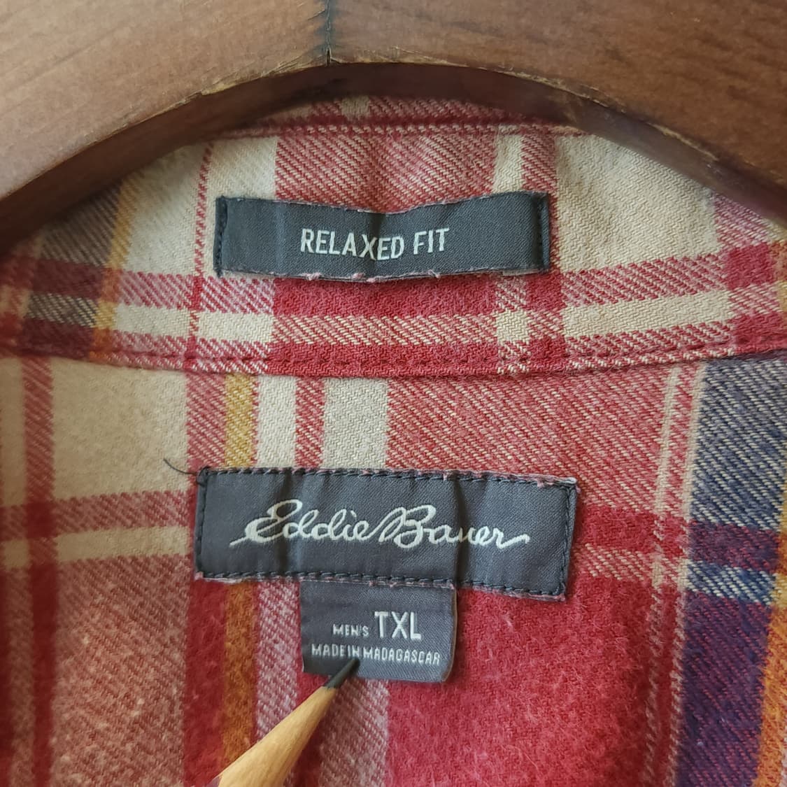 00s 에디바우어 아메리칸 빈티지 체크셔츠 플란넬 워크셔츠 썬페이딩 xl 상품이미지5