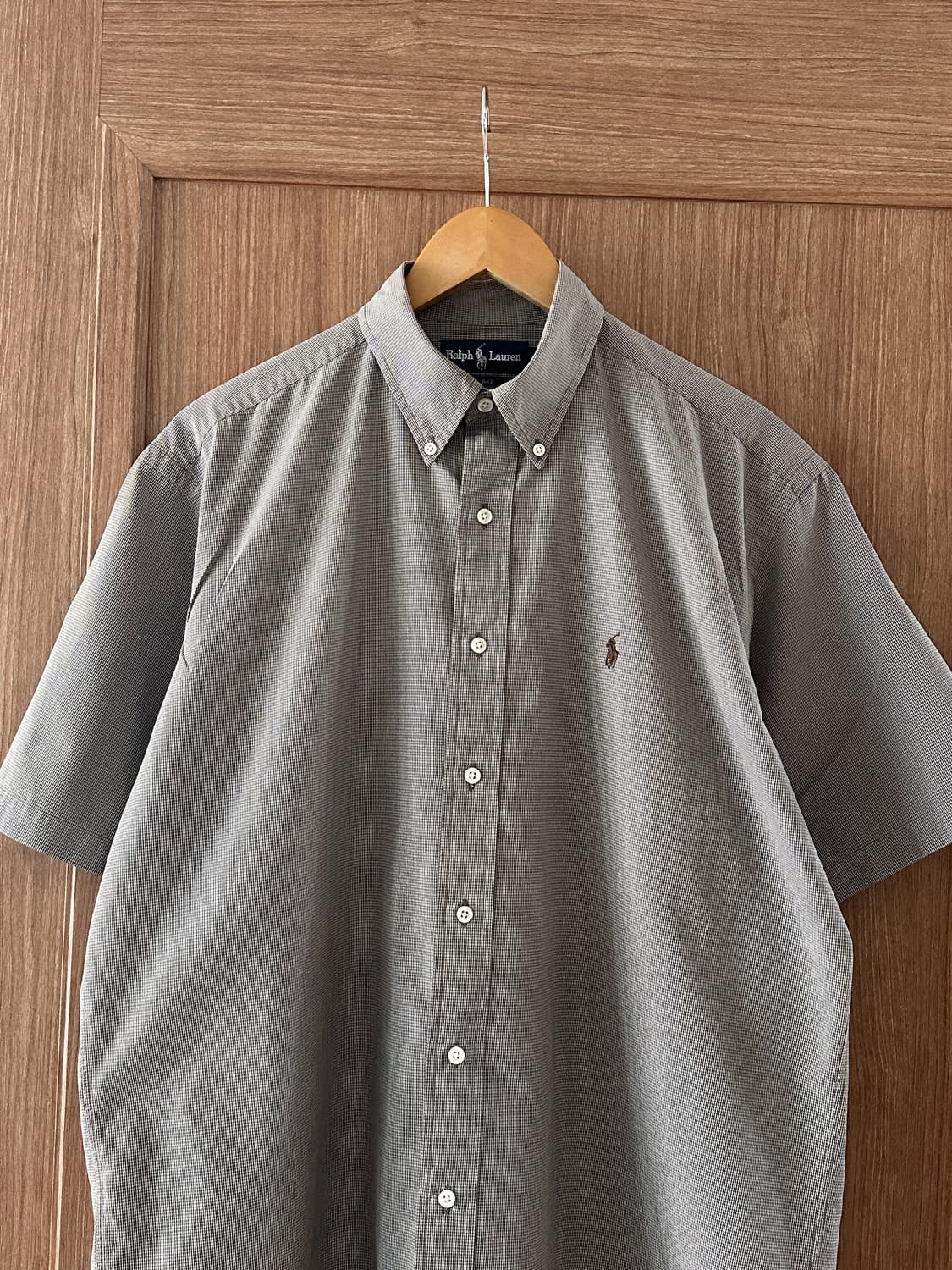 Polo Ralph Lauren 잔 깅엄 체크 반팔 셔츠 m  상품이미지4