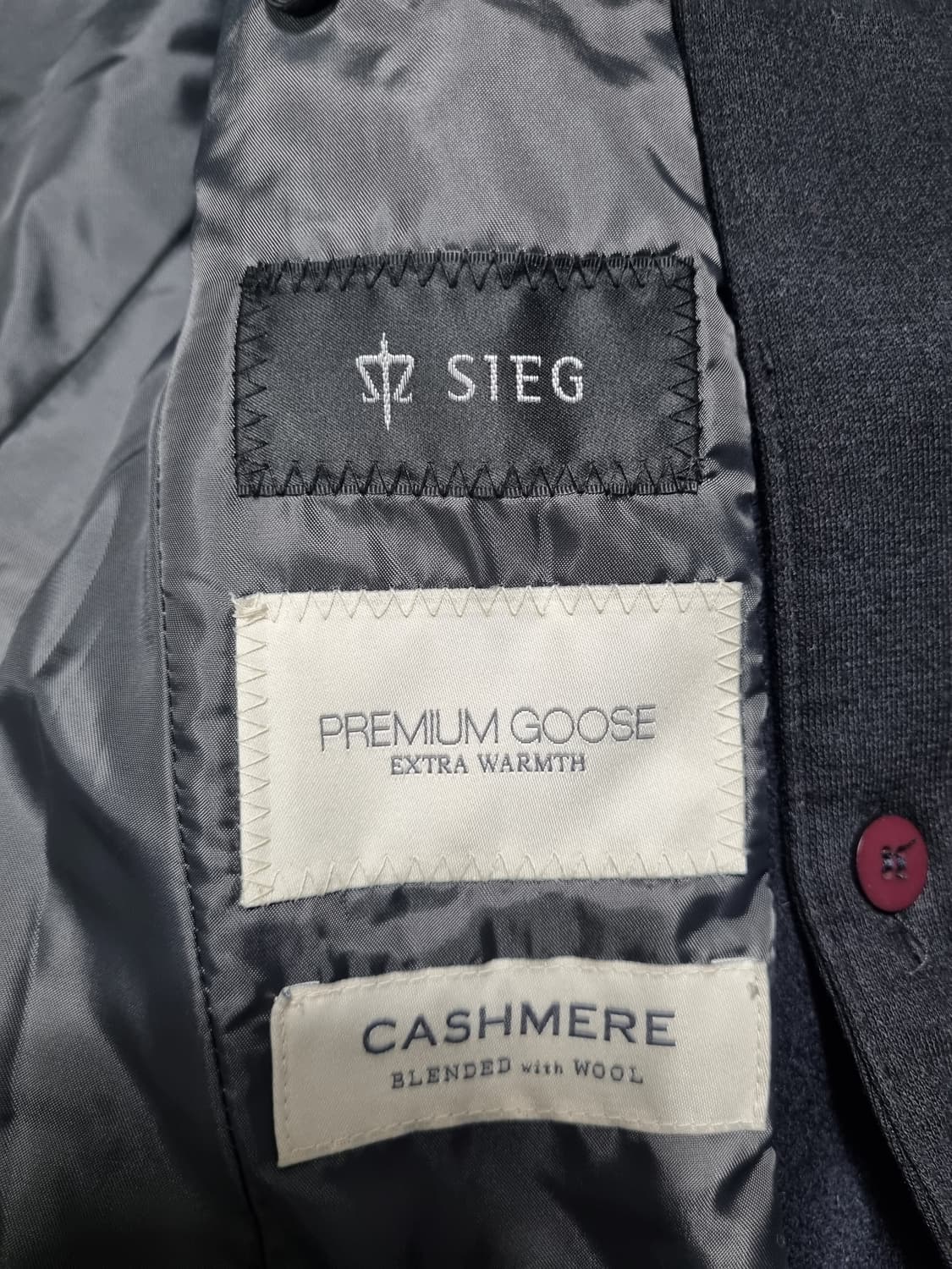 지이크 울 캐시미어 구스다운 하프 패딩코트 100 상품이미지4