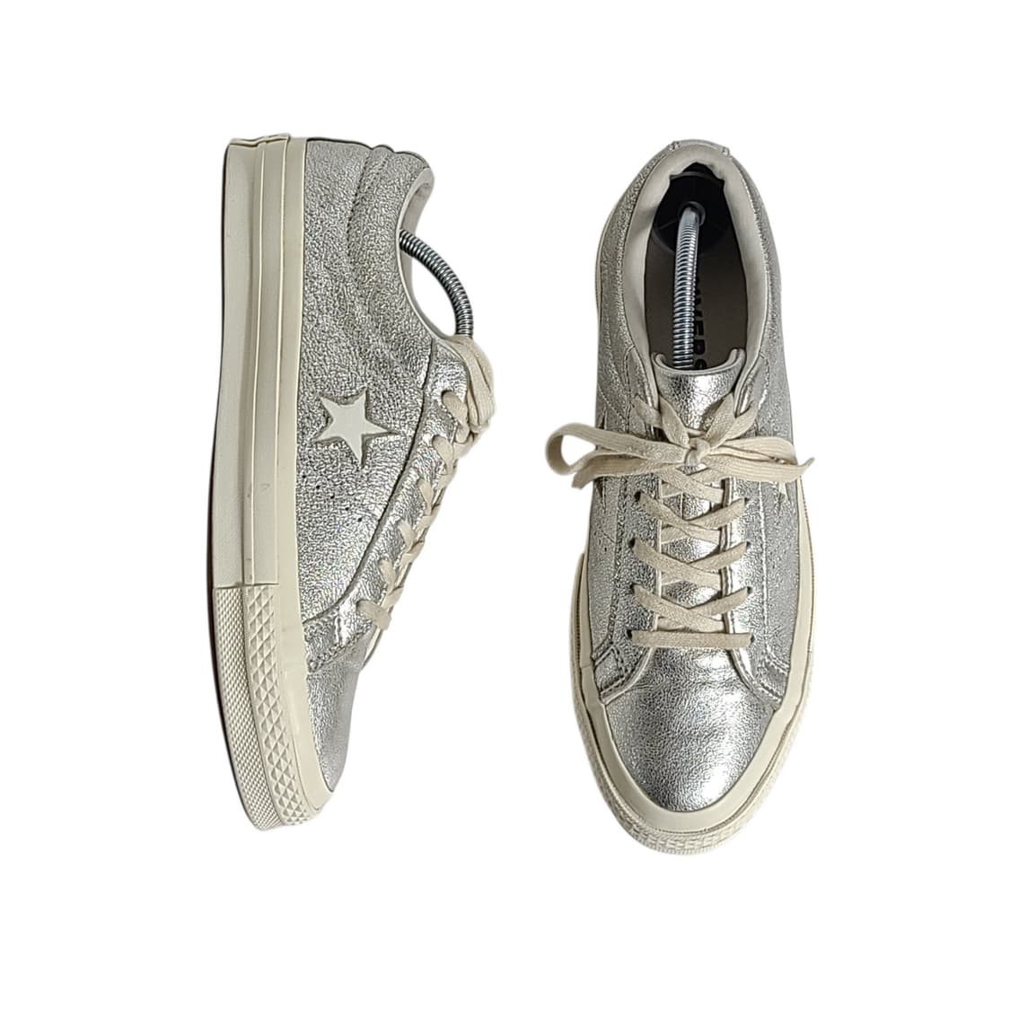 250) CONVERSE 컨버스 원스타 메탈릭 레더 실버 상품이미지6