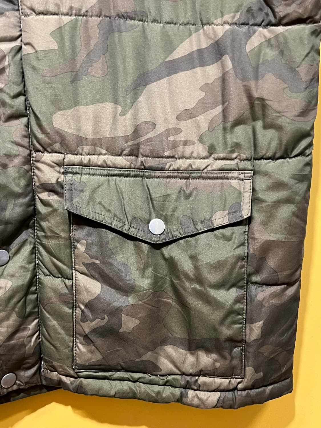 [XL] 올드네이비 카모 패턴 패딩 베스트 상품이미지5