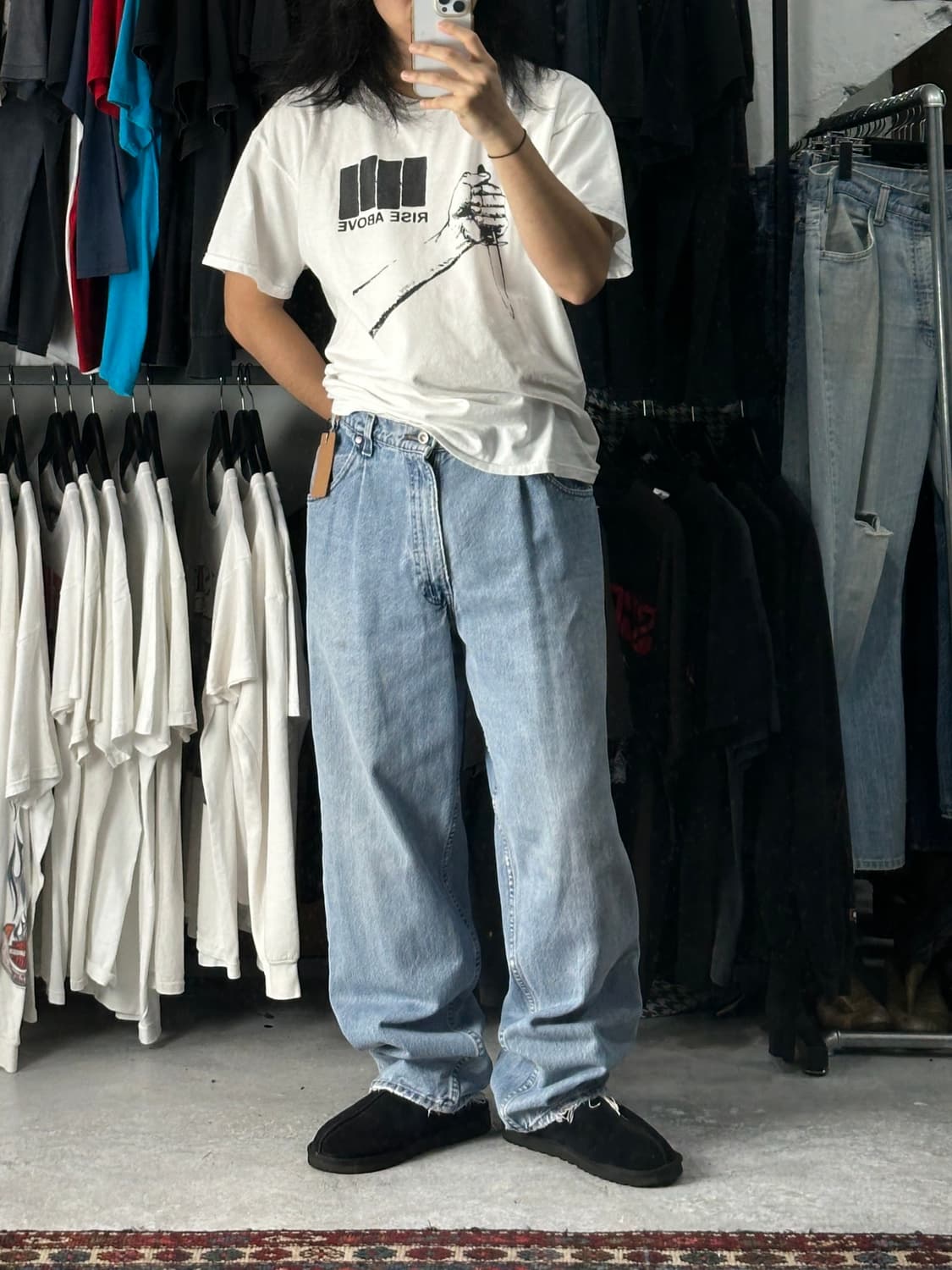 90's USA Made 리바이스 실버탭 배기 데님 팬츠 상품이미지2