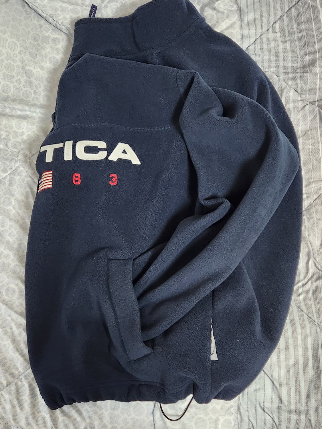 노티카 플리스 반집업 네이비 상품이미지6