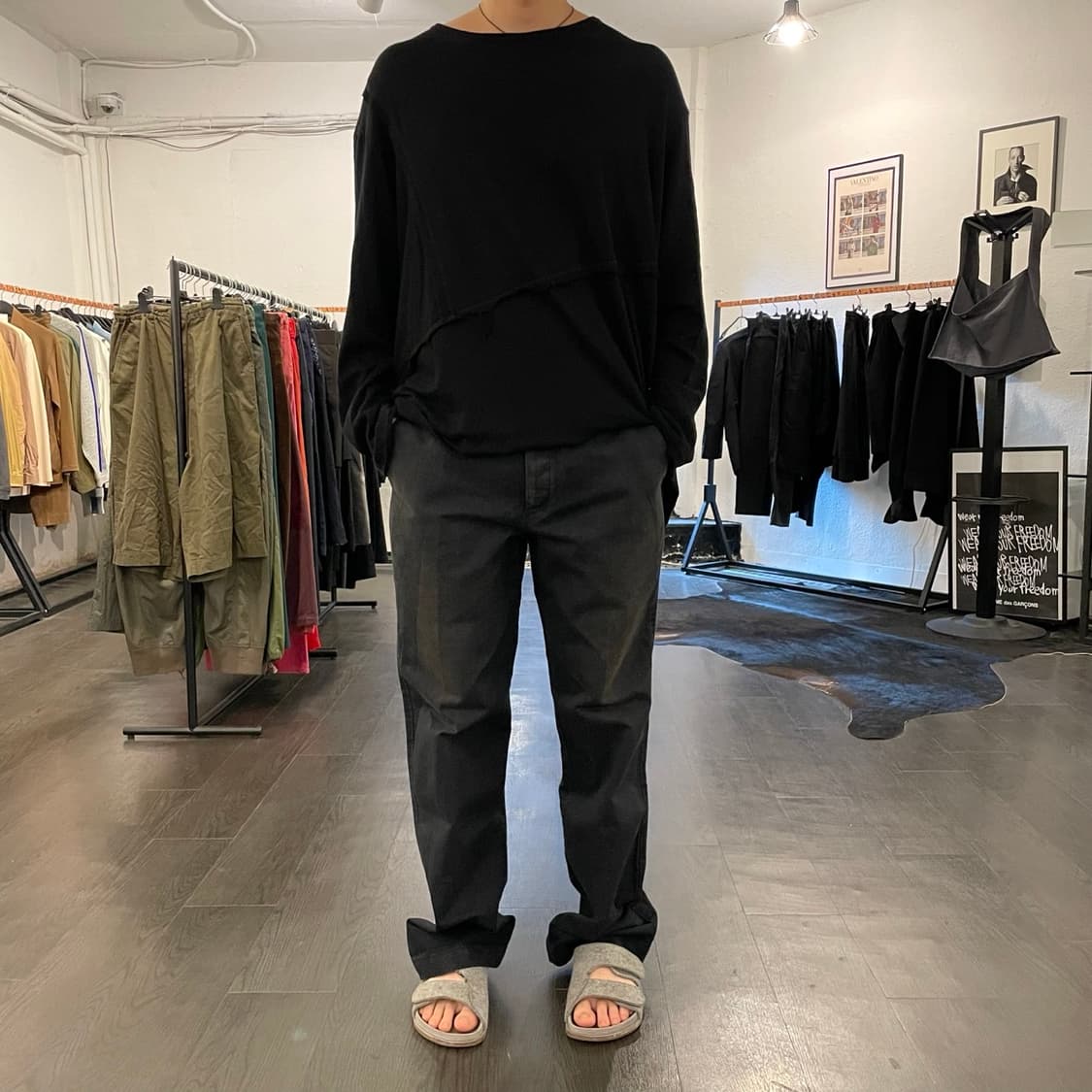 요지야마모토 오버사이즈 데님팬츠 상품이미지4