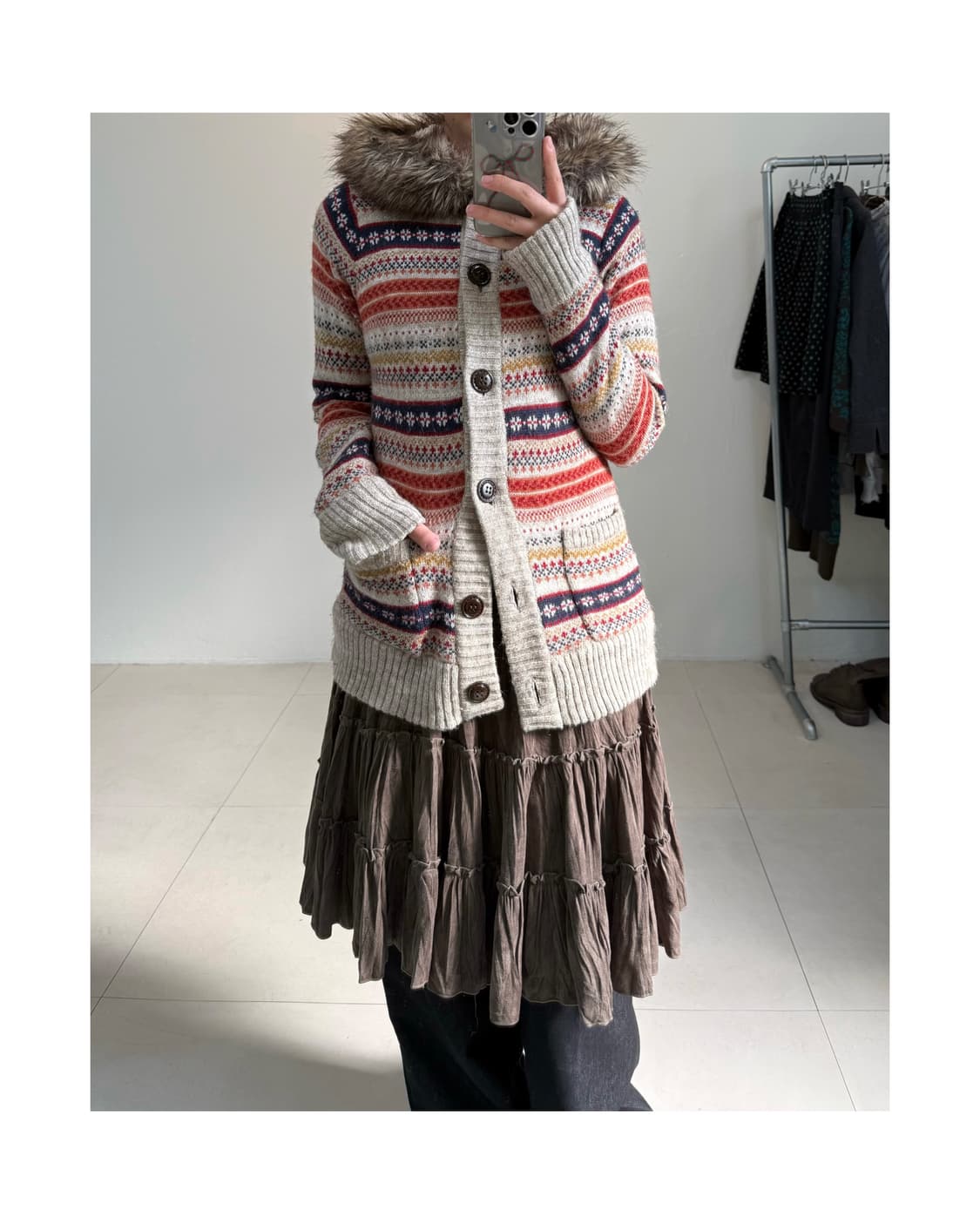 빈티지 니트 자켓 상품이미지3