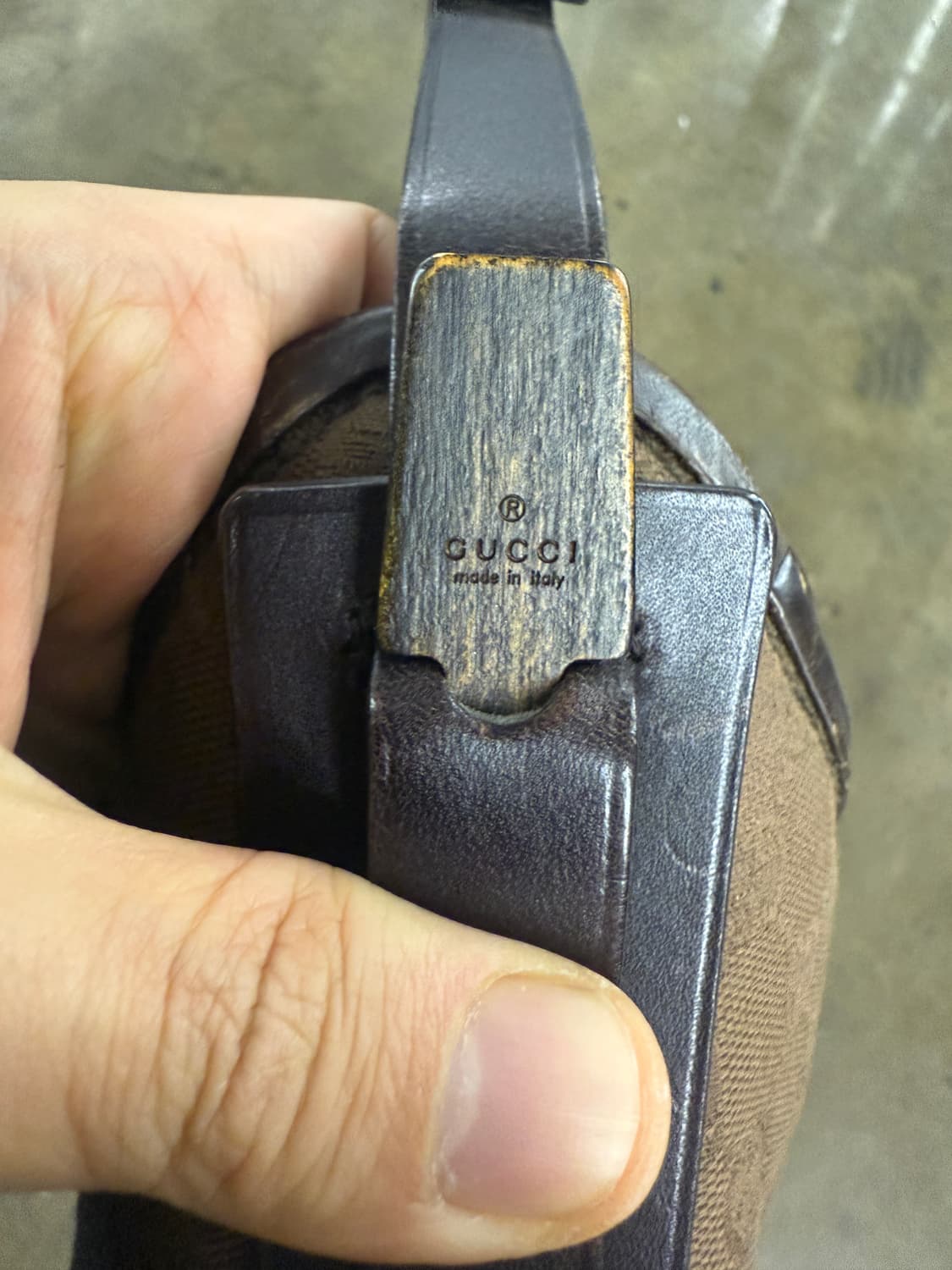 구찌 정품 GG 캔버스 호보백 브라운 상품이미지9