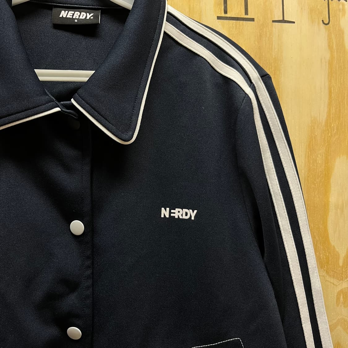 널디 져지 트랙탑 블랙 s 상품이미지4