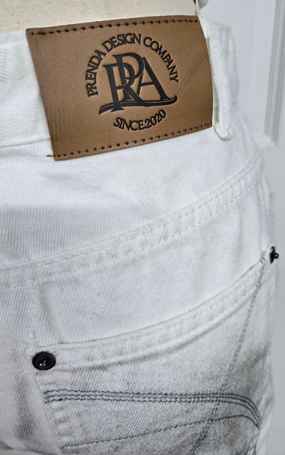 새상품)프렌다 커브드 짚 플례어팬츠 상품이미지6