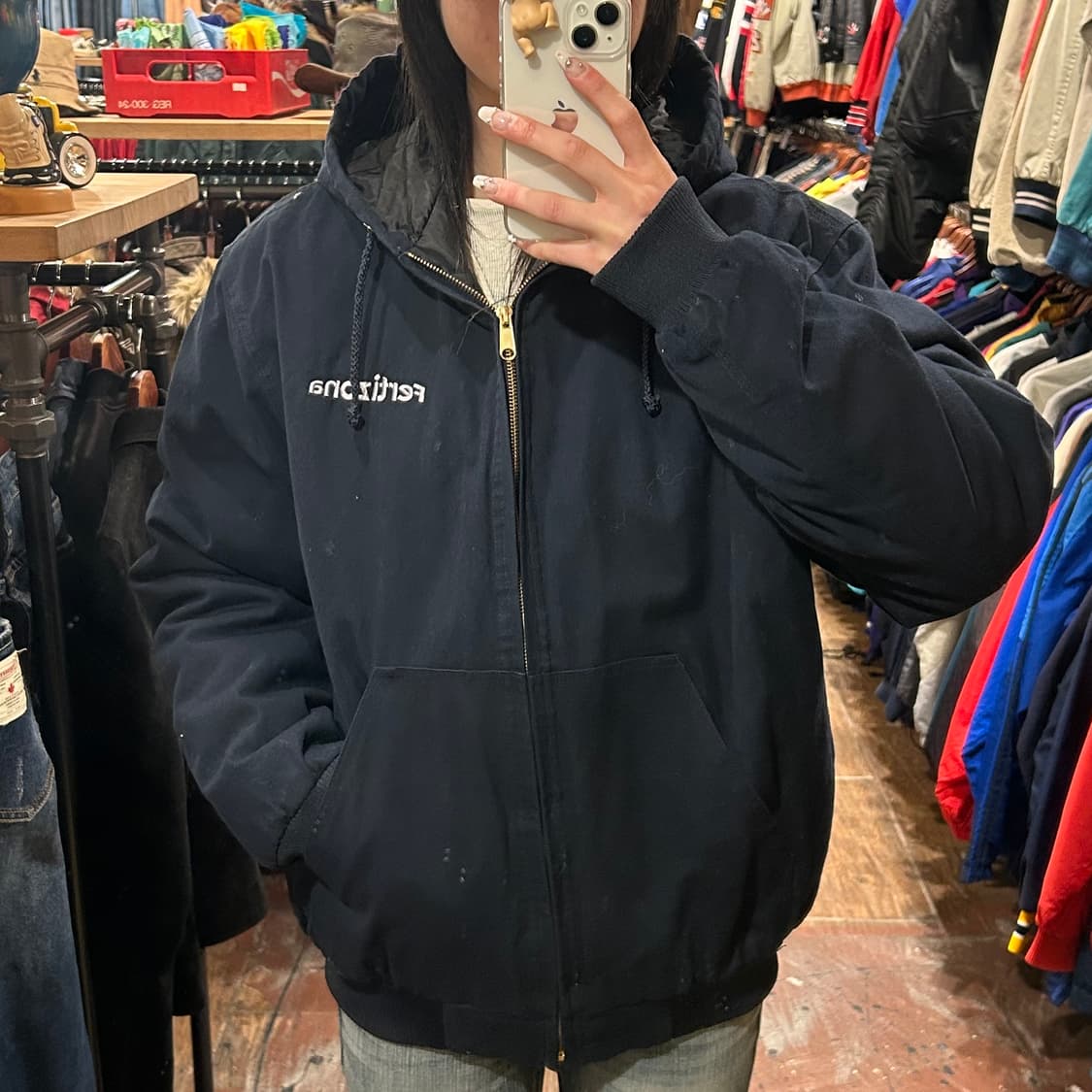 [HI] tri mountain 후드 자켓 네이비 상품이미지2