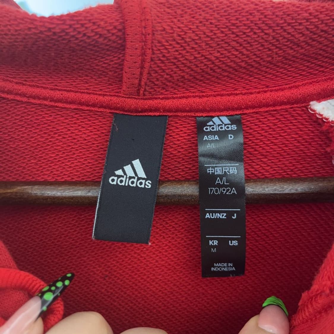 아디다스 올드스쿨 희귀 레트로 배색 후드집업 M C09121 상품이미지5