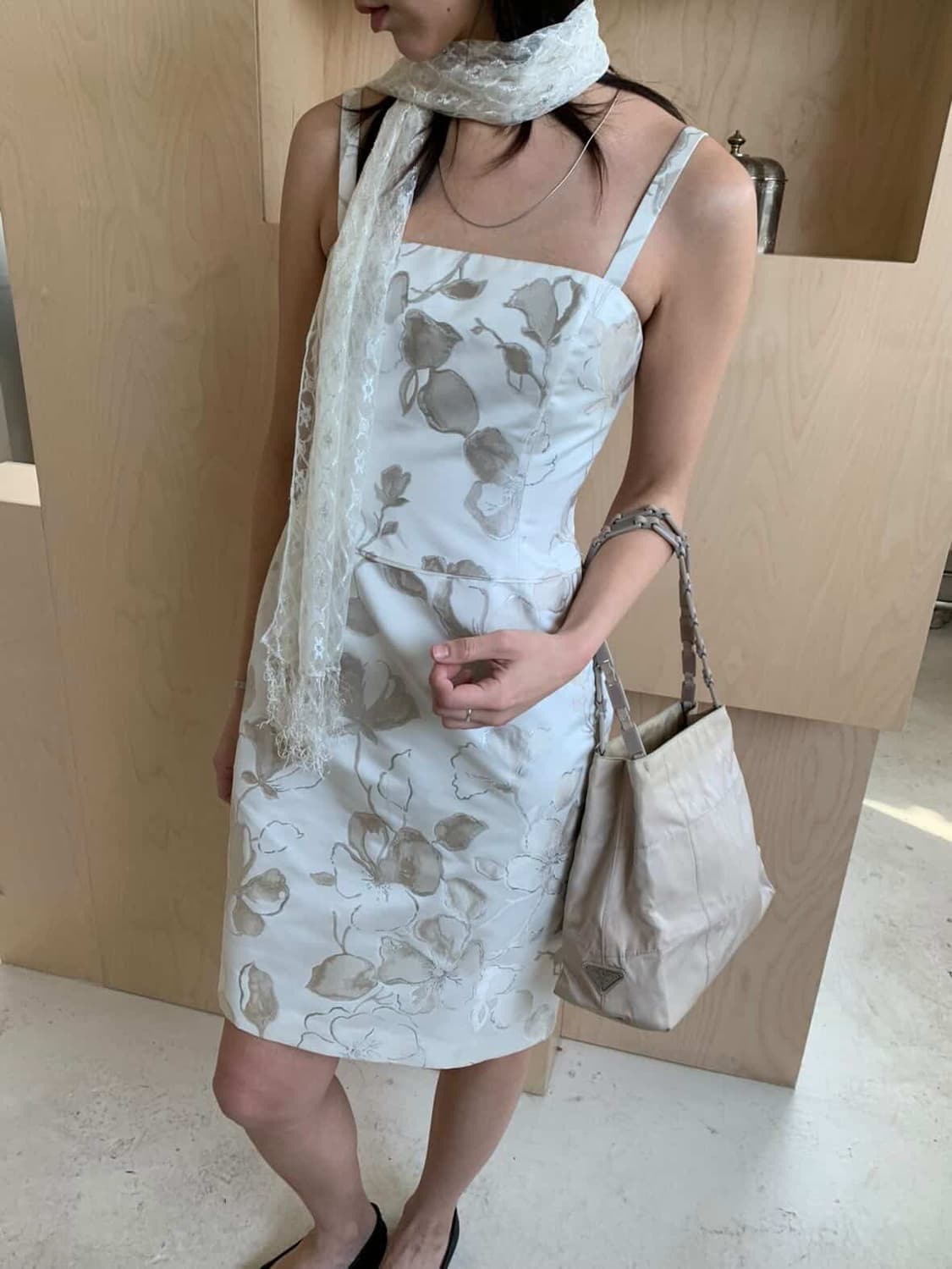 오아엔스 oaens 빈티지 레이스 머플러 스카프 상품이미지1